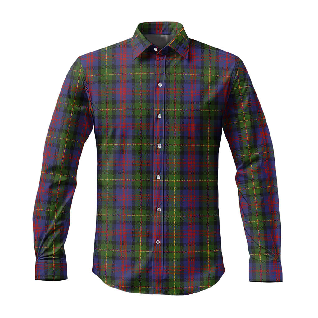 ScotsTee Shop Scottish MacLennan Clan Tartan Long Sleeve Shirt, Cotton Tartan Plaid Shirt