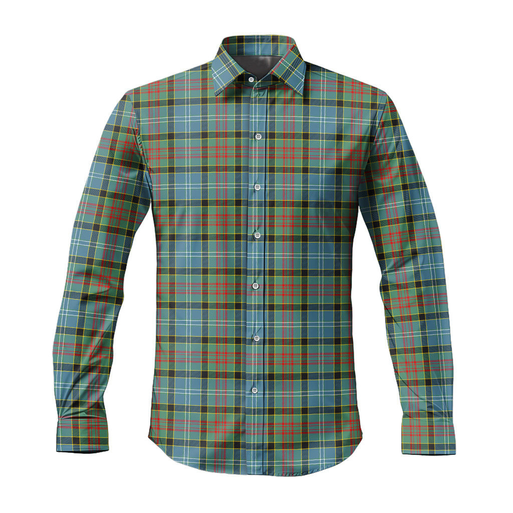 ScotsTee Shop Scottish Paisley Clan Tartan Long Sleeve Shirt, Cotton Tartan Plaid Shirt
