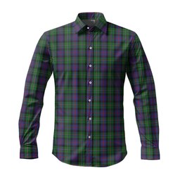 ScotsTee Shop Scottish MacCallum Clan Tartan Long Sleeve Shirt, Cotton Tartan Plaid Shirt