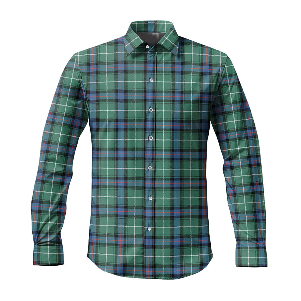 ScotsTee Shop Scottish MacDonald of the Isles Hunting Ancient Clan Tartan Long Sleeve Shirt, Cotton Tartan Plaid Shirt