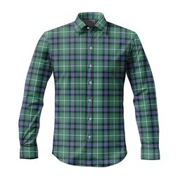 ScotsTee Shop Scottish MacDonald of the Isles Hunting Ancient Clan Tartan Long Sleeve Shirt, Cotton Tartan Plaid Shirt