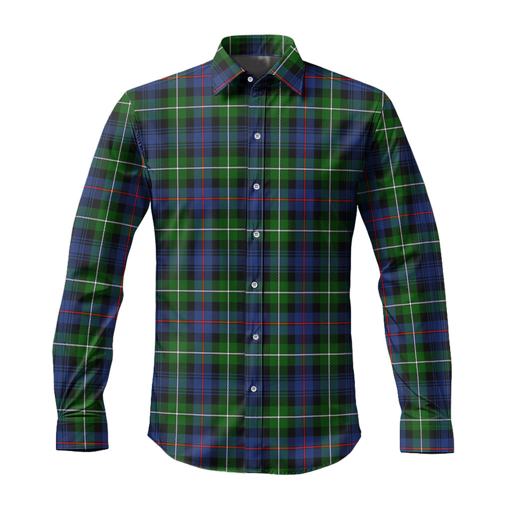 ScotsTee Shop Scottish MacKenzie Modern Clan Tartan Long Sleeve Shirt, Cotton Tartan Plaid Shirt