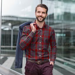 ScotsTee Shop Scottish Spens Clan Tartan Long Sleeve Shirt, Cotton Tartan Plaid Shirt