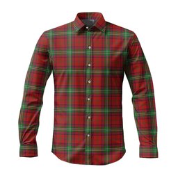 ScotsTee Shop Scottish Seton Clan Tartan Long Sleeve Shirt, Cotton Tartan Plaid Shirt