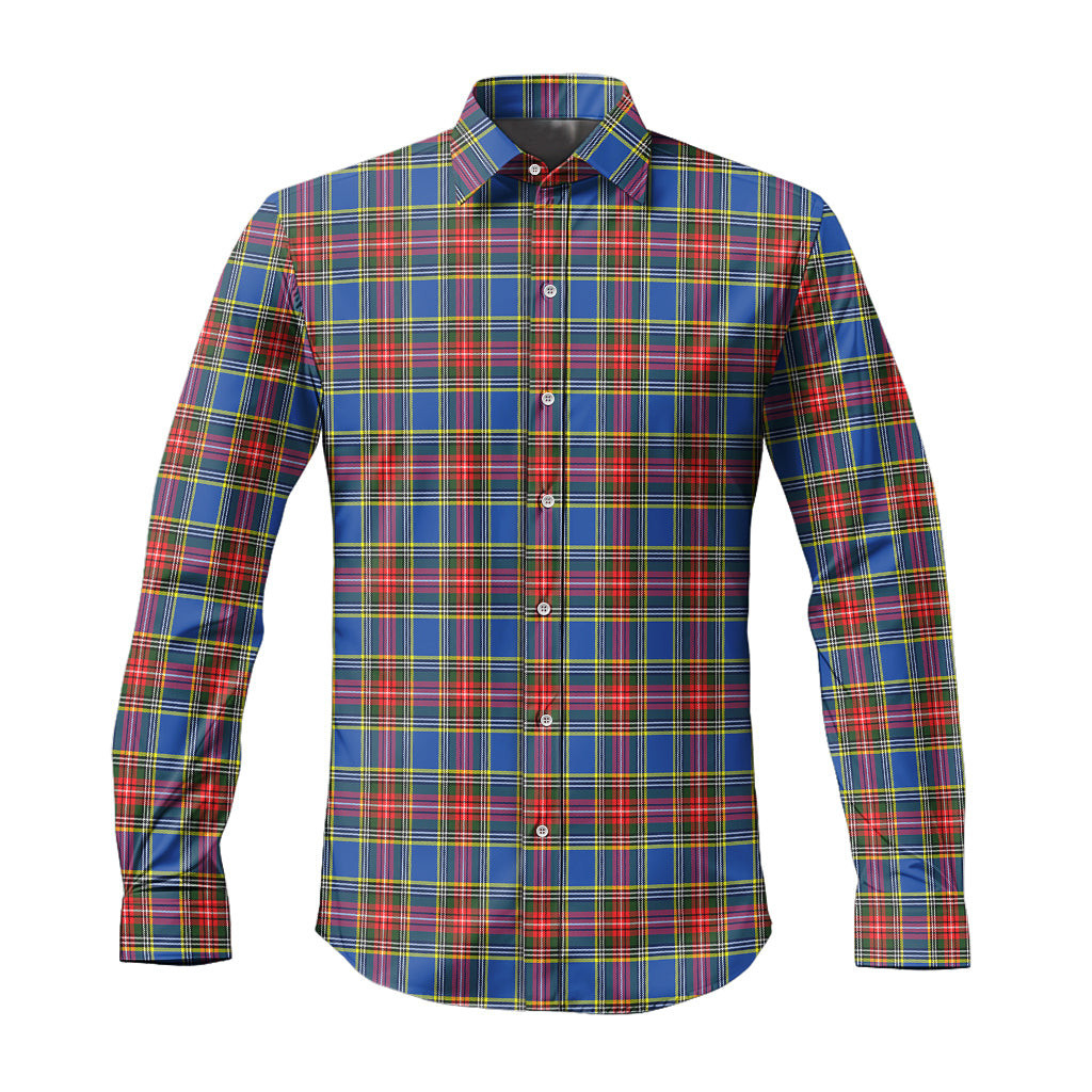 ScotsTee Shop Scottish MacBeth Clan Tartan Long Sleeve Shirt, Cotton Tartan Plaid Shirt