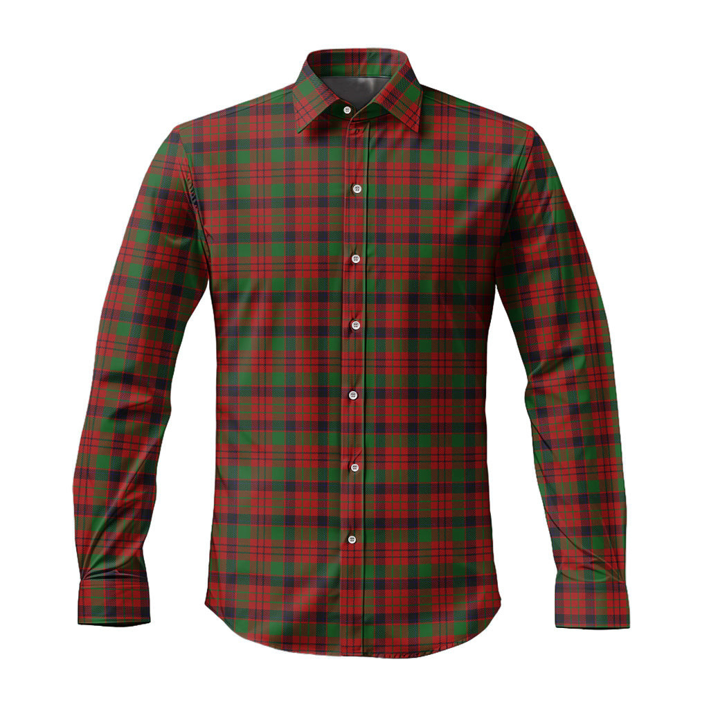 ScotsTee Shop Scottish MacNicol Clan Tartan Long Sleeve Shirt, Cotton Tartan Plaid Shirt