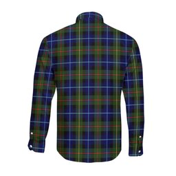 ScotsTee Shop Scottish Smith Modern Clan Tartan Long Sleeve Shirt, Cotton Tartan Plaid Shirt