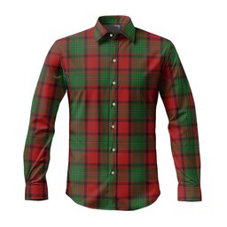 ScotsTee Shop Scottish MacPhail Clan Tartan Long Sleeve Shirt, Cotton Tartan Plaid Shirt