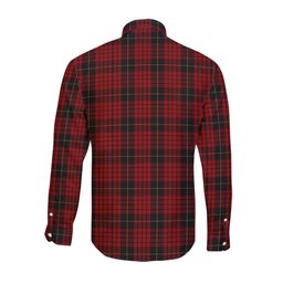 ScotsTee Shop Scottish MacQueen Clan Tartan Long Sleeve Shirt, Cotton Tartan Plaid Shirt