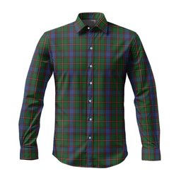 ScotsTee Shop Scottish Skene Clan Tartan Long Sleeve Shirt, Cotton Tartan Plaid Shirt