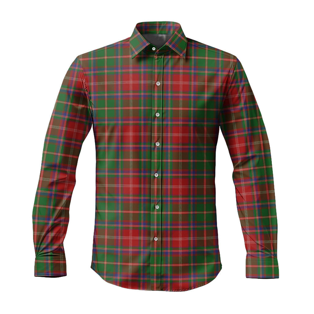 ScotsTee Shop Scottish Somerville Clan Tartan Long Sleeve Shirt, Cotton Tartan Plaid Shirt