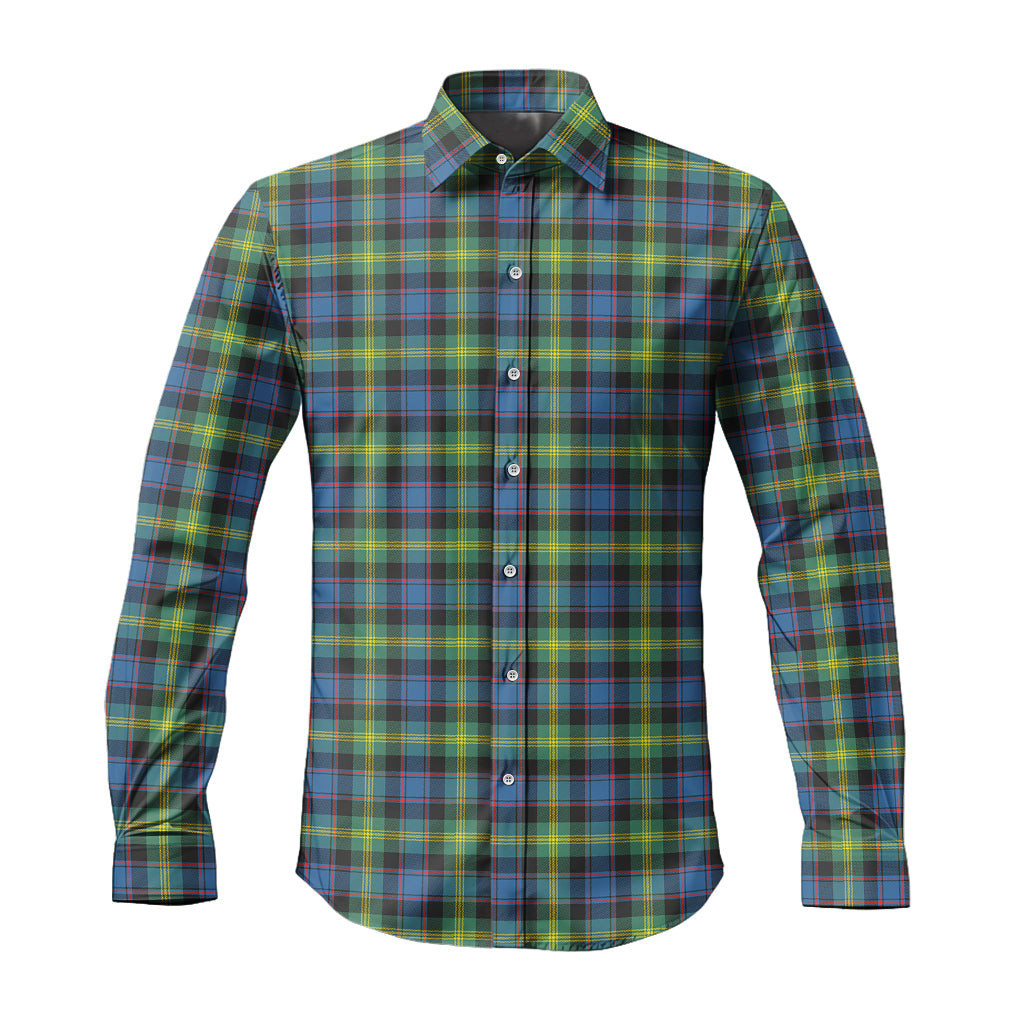 ScotsTee Shop Scottish Watson Ancient Clan Tartan Long Sleeve Shirt, Cotton Tartan Plaid Shirt