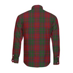 ScotsTee Shop Scottish Stewart of Appin Clan Tartan Long Sleeve Shirt, Cotton Tartan Plaid Shirt