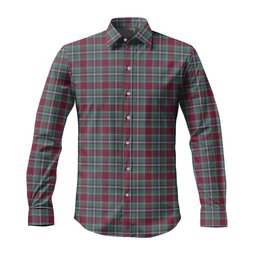 ScotsTee Shop Scottish Spens (Spence) Clan Tartan Long Sleeve Shirt, Cotton Tartan Plaid Shirt