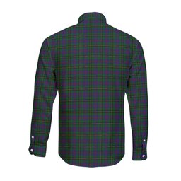 ScotsTee Shop Scottish Wood Clan Tartan Long Sleeve Shirt, Cotton Tartan Plaid Shirt