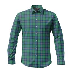 ScotsTee Shop Scottish Shaw Ancient Clan Tartan Long Sleeve Shirt, Cotton Tartan Plaid Shirt