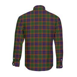 ScotsTee Shop Scottish Stevenson Old Clan Tartan Long Sleeve Shirt, Cotton Tartan Plaid Shirt