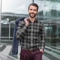 ScotsTee Shop Scottish MacLean Black and White Clan Tartan Long Sleeve Shirt, Cotton Tartan Plaid Shirt