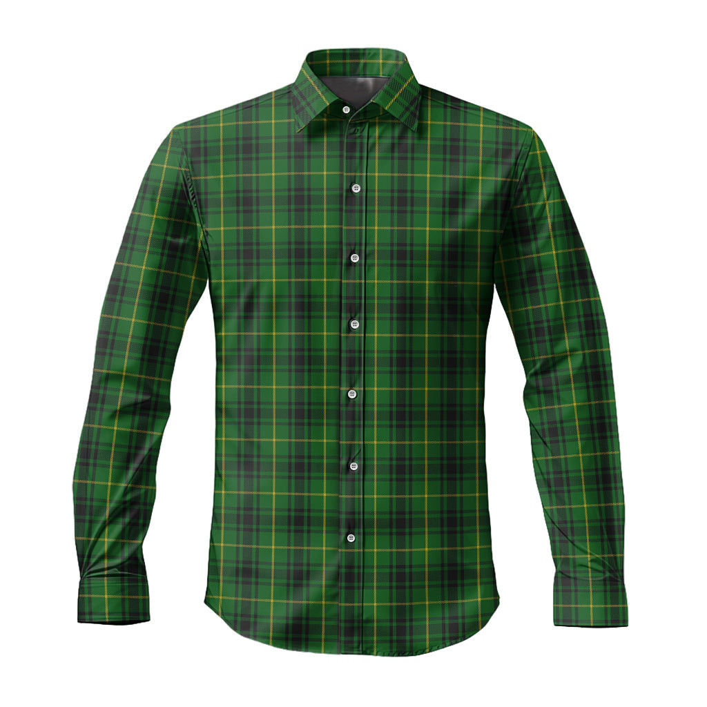 ScotsTee Shop Scottish MacArthur Clan Tartan Long Sleeve Shirt, Cotton Tartan Plaid Shirt