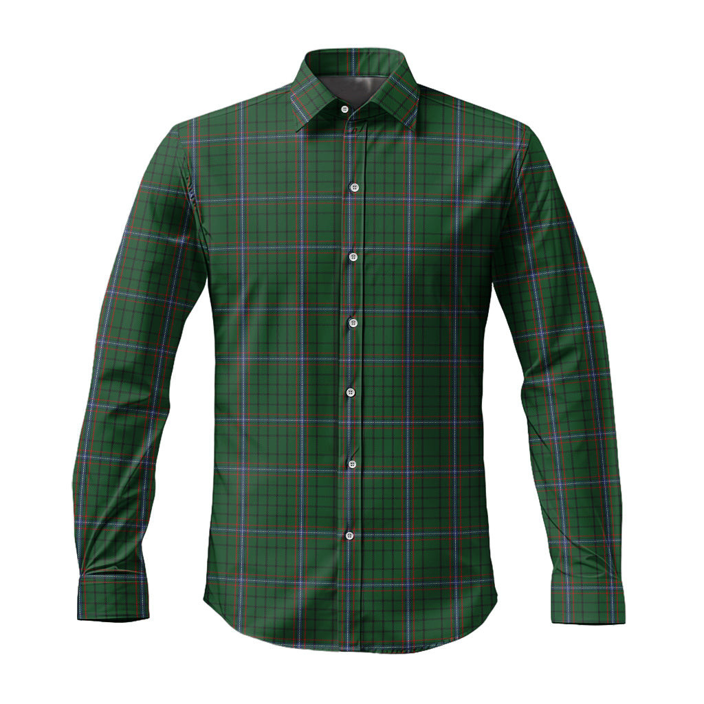 ScotsTee Shop Scottish MacRae Clan Tartan Long Sleeve Shirt, Cotton Tartan Plaid Shirt
