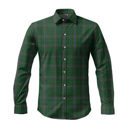 ScotsTee Shop Scottish MacRae Clan Tartan Long Sleeve Shirt, Cotton Tartan Plaid Shirt
