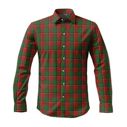 ScotsTee Shop Scottish Turnbull Dress Clan Tartan Long Sleeve Shirt, Cotton Tartan Plaid Shirt