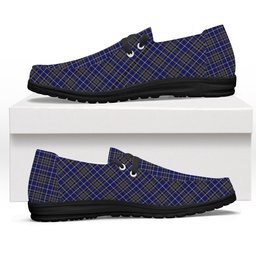ScotsTee Shop Scottish Alexander of Menstry Tartan Plaid Canvas Loafer Shoes