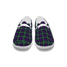 ScotsTee Shop Scottish Baillie Highland Society Ancient Tartan Plaid Canvas Loafer Shoes