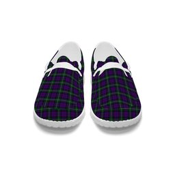 ScotsTee Shop Scottish Baillie Highland Society Tartan Plaid Canvas Loafer Shoes