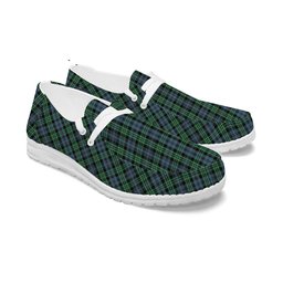 ScotsTee Shop Scottish Arbuthnott - TD Tartan Plaid Canvas Loafer Shoes