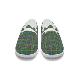 ScotsTee Shop Scottish Ayrshire District Tartan Plaid Canvas Loafer Shoes