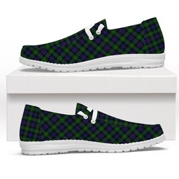 ScotsTee Shop Scottish Baillie (Fencibles) Tartan Plaid Canvas Loafer Shoes