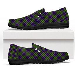 ScotsTee Shop Scottish Ayrshire Tartan Plaid Canvas Loafer Shoes