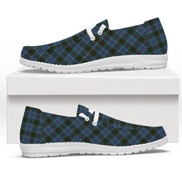 ScotsTee Shop Scottish Anderson Old Makinlay Tartan Plaid Canvas Loafer Shoes