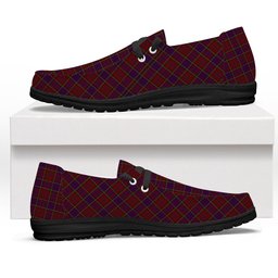 ScotsTee Shop Scottish Anderson of Kinnedear Red Tartan Plaid Canvas Loafer Shoes