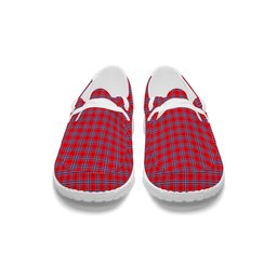 ScotsTee Shop Scottish American National Tartan Plaid Canvas Loafer Shoes