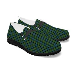 ScotsTee Shop Scottish Baillie Ancient Tartan Plaid Canvas Loafer Shoes