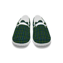 ScotsTee Shop Scottish Baillie Ancient Tartan Plaid Canvas Loafer Shoes