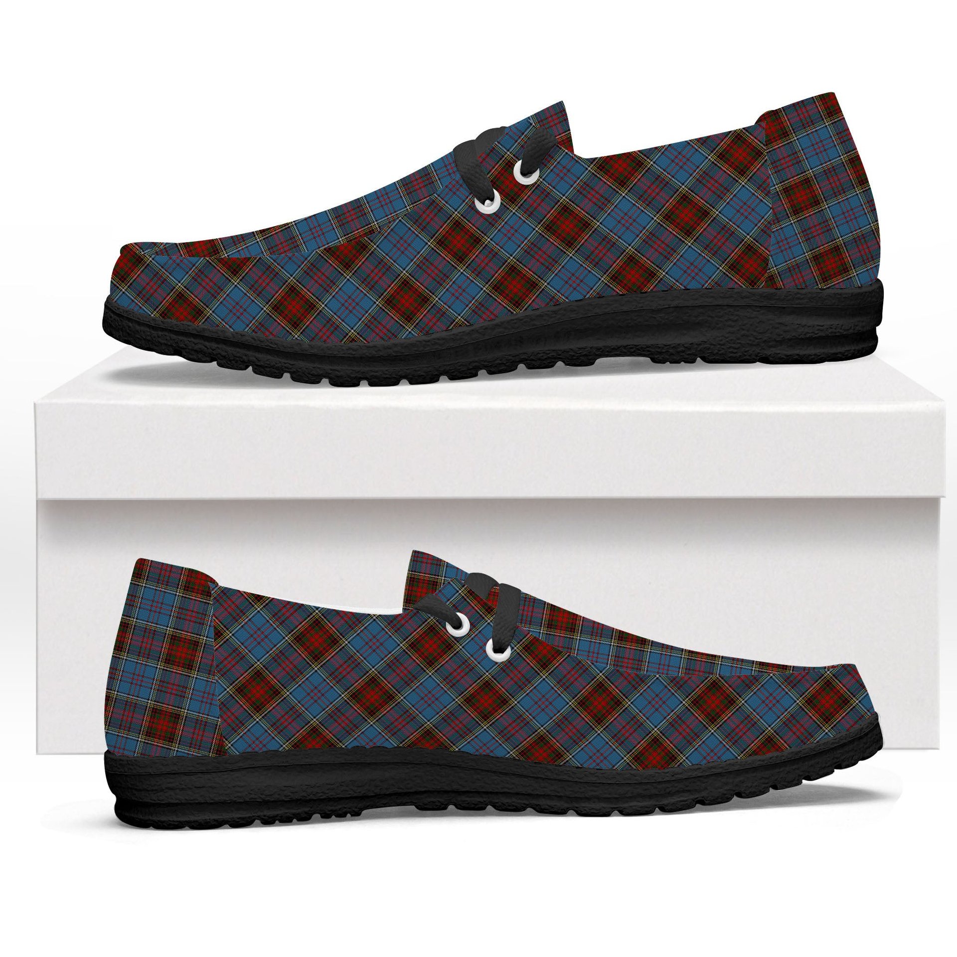 ScotsTee Shop Scottish Anderson MacGregor Hastie 1 Tartan Plaid Canvas Loafer Shoes