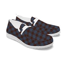 ScotsTee Shop Scottish Anderson Highland Society of London Tartan Plaid Canvas Loafer Shoes