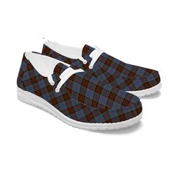 ScotsTee Shop Scottish Anderson MacGregor Hastie 3 Tartan Plaid Canvas Loafer Shoes