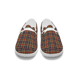 ScotsTee Shop Scottish Bruce of Kinnaird Ancient Tartan Plaid Canvas Loafer Shoes