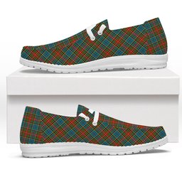 ScotsTee Shop Scottish Beattie (Beatty) Ancient Tartan Plaid Canvas Loafer Shoes