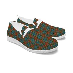 ScotsTee Shop Scottish Beattie (Beatty) Ancient Tartan Plaid Canvas Loafer Shoes