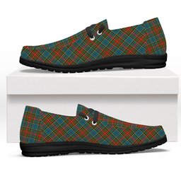 ScotsTee Shop Scottish Beattie (Beatty) Ancient Tartan Plaid Canvas Loafer Shoes