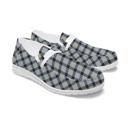 ScotsTee Shop Scottish Bell of the Borders SC Tartan Plaid Canvas Loafer Shoes