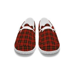 ScotsTee Shop Scottish Brodie Red Ancient Tartan Plaid Canvas Loafer Shoes