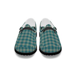 ScotsTee Shop Scottish Barclay Hunting #2 Ancient Clan Tartan Plaid Canvas Loafer Shoes