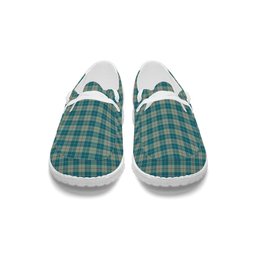 ScotsTee Shop Scottish Barclay Hunting #2 Ancient Clan Tartan Plaid Canvas Loafer Shoes