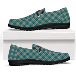 ScotsTee Shop Scottish Barclay Hunting #2 Ancient Clan Tartan Plaid Canvas Loafer Shoes